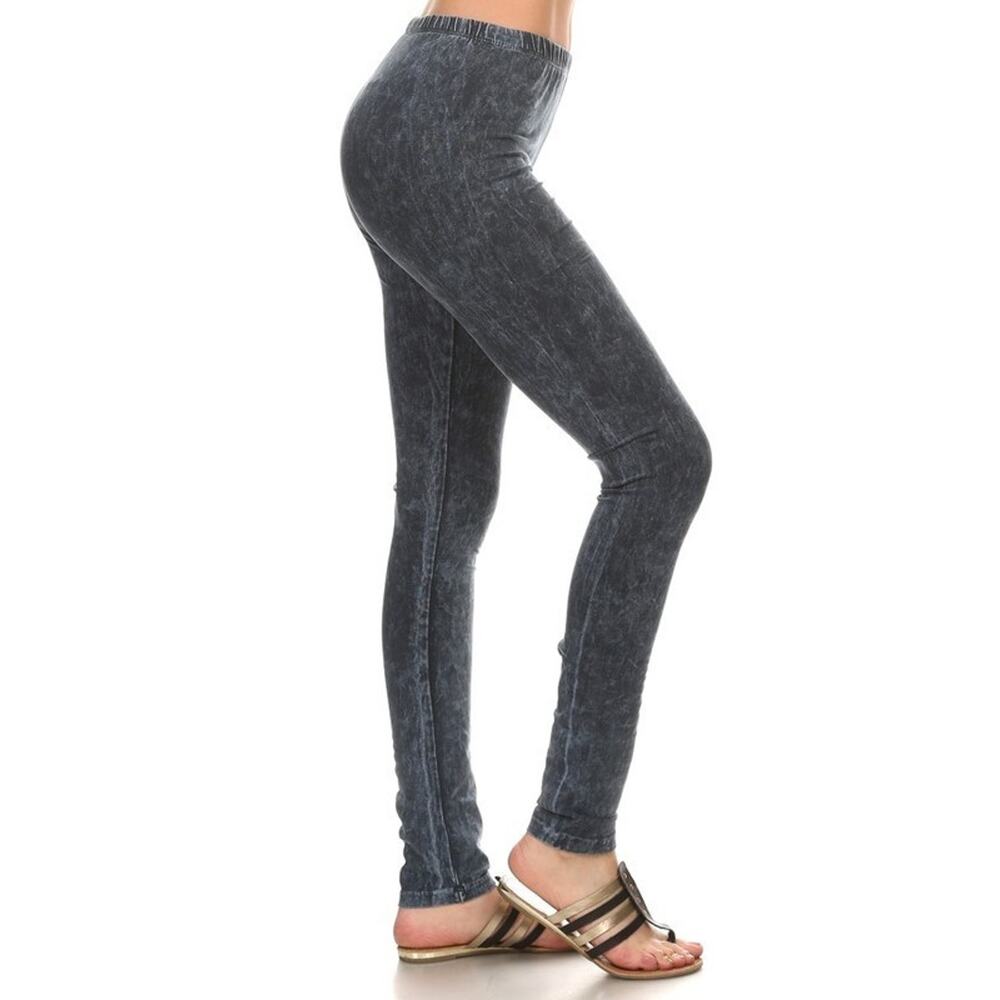 Chatoyant Mineral Wash Legging Charcoal Navy Small - Picture 2 of 4